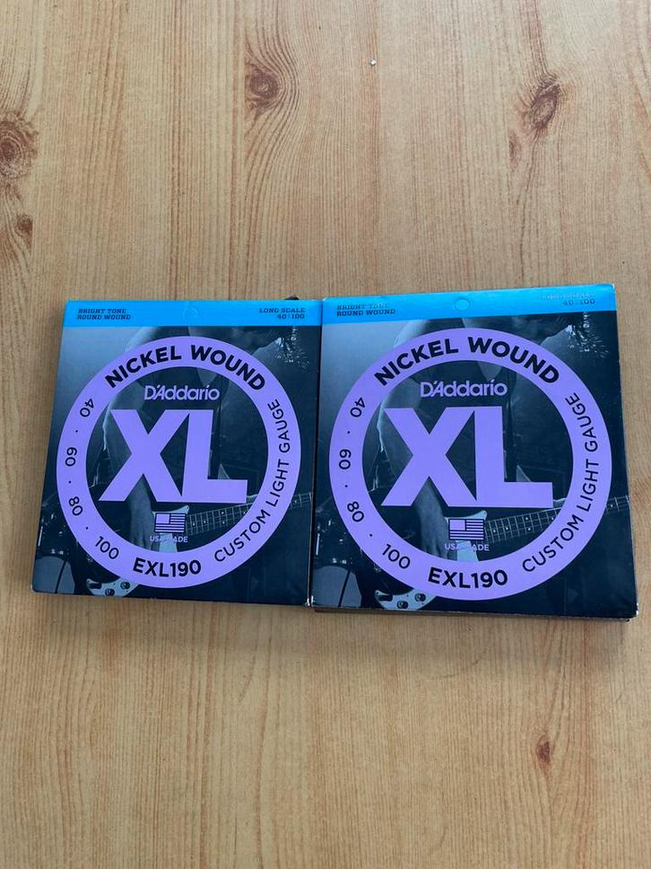 Cordes pour basse Daddario EXL 190, Muziek en Instrumenten, Snaarinstrumenten | Gitaren | Bas, Zo goed als nieuw, Elektrisch, Ophalen of Verzenden