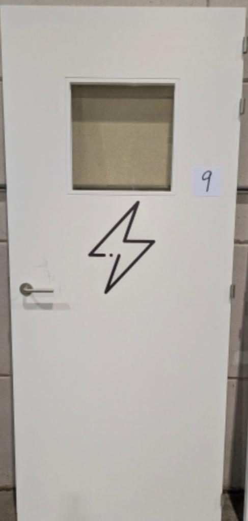 Porte intérieur avec du plomb, Bricolage & Construction, Châssis & Portes coulissantes, Comme neuf, Bois, Enlèvement ou Envoi