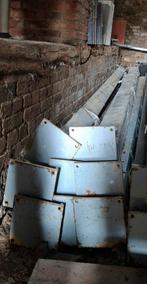 Passerelle métallique, grilles de marche, sur poteaux, Bricolage & Construction, Métaux, Enlèvement, Utilisé, Fer