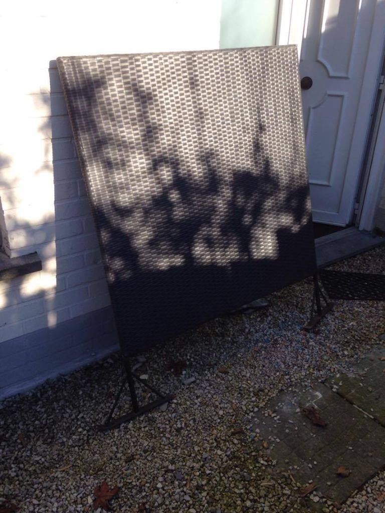 Zeer mooie antraciet wicker/rotan tuinscherm 7stuks m, Jardin & Terrasse, Écrans de jardin, Enlèvement