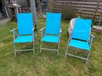 3 plooibare aluminium tuinstoelen / campingstoelen, Ophalen, Campingstoel