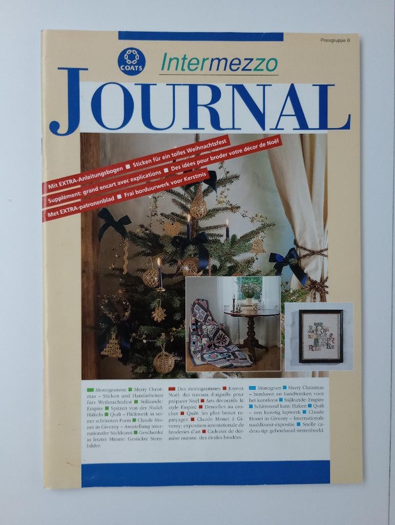 Journal Intermezzo Coats Mez 1996, Hobby & Loisirs créatifs, Couture & Fournitures, Comme neuf, Autres types, Enlèvement ou Envoi