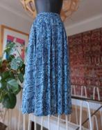 Lombardi USA lange rok met boho paisley patroon, mt S, Kleding | Dames, Rokken, Blauw, Lombardi, Ophalen of Verzenden, Maat 36 (S)