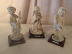3 magnifiques statues - Capodimonte - Giuseppe Armani - 19cm, Enlèvement ou Envoi