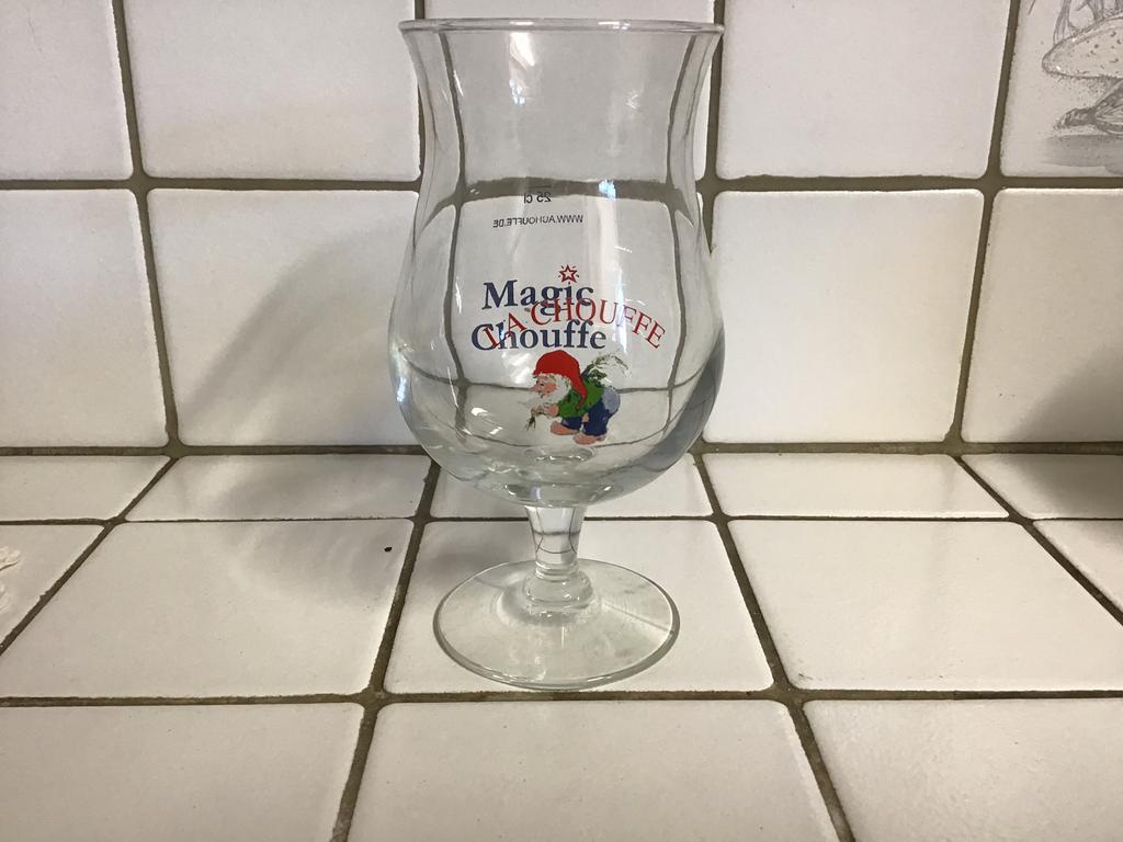 Bierglas La Chouffe 25 cl Magic, Verzamelen, Biermerken, Ophalen of Verzenden, Zo goed als nieuw