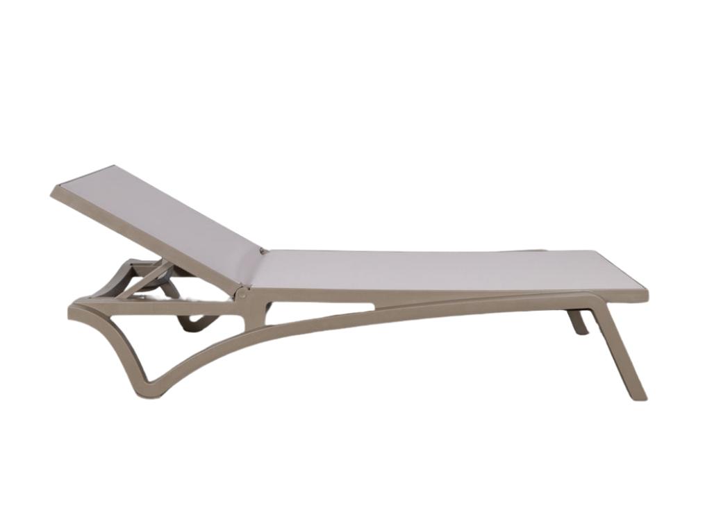 Ligbed Ocean Sunlounger beige NIEUW (143 stuks), Jardin & Terrasse, Chaises longues, Enlèvement ou Envoi, Neuf, Synthétique, Mobile