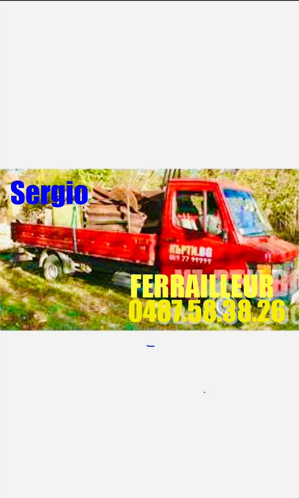 Ferrailleur 0487.58.38.26 Retirer tous vieux metal gratis, Doe-het-zelf en Bouw, Metalen, Ophalen