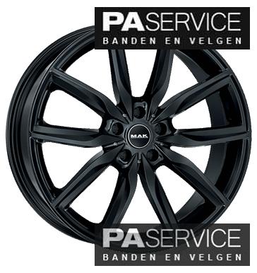 Nw 20 inch MAK Allianz velgen gloss black voor BMW 5 serie, -, 20 pouces, -, Jante(s)