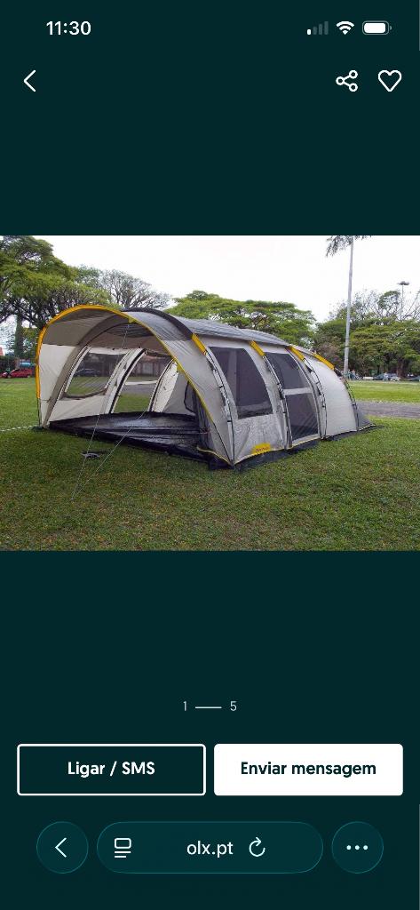 Tent 6.2 xl, Caravanes & Camping, Enlèvement, Utilisé, Jusqu'à 6