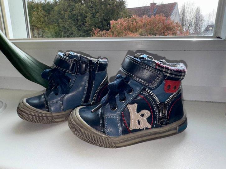 Leren kinderschoenen 22, Kinderen en Baby's, Kinderkleding | Schoenen en Sokken, Zo goed als nieuw, Laarzen, Jongen, Ophalen