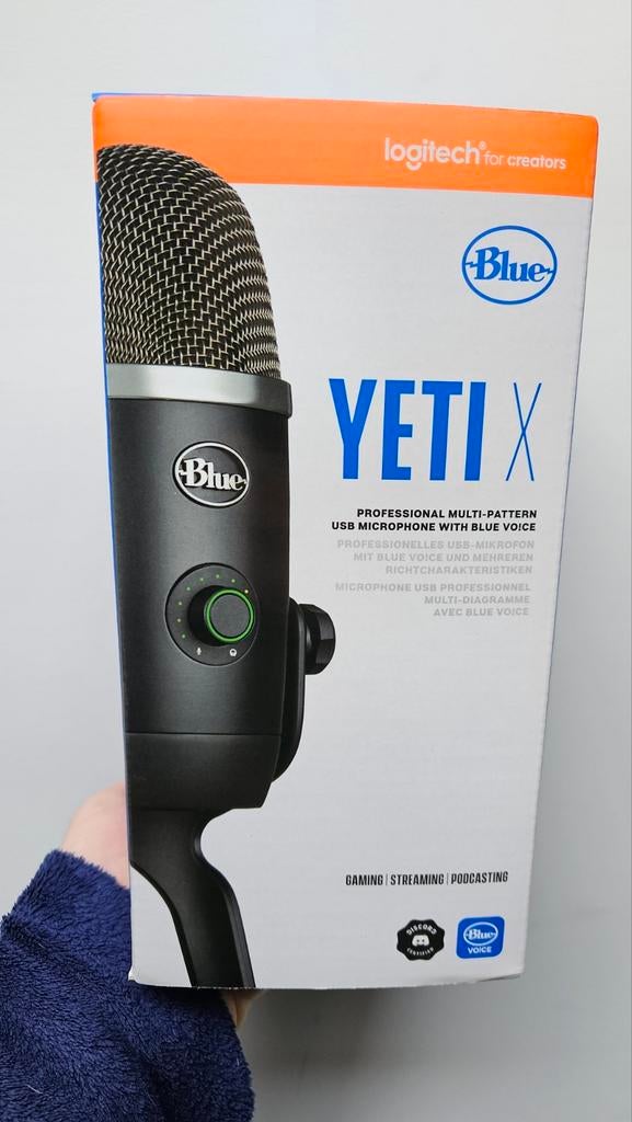 Blauwe Yeti X Blue Voice ft. Logitech, Ophalen of Verzenden, Zo goed als nieuw, Zangmicrofoon