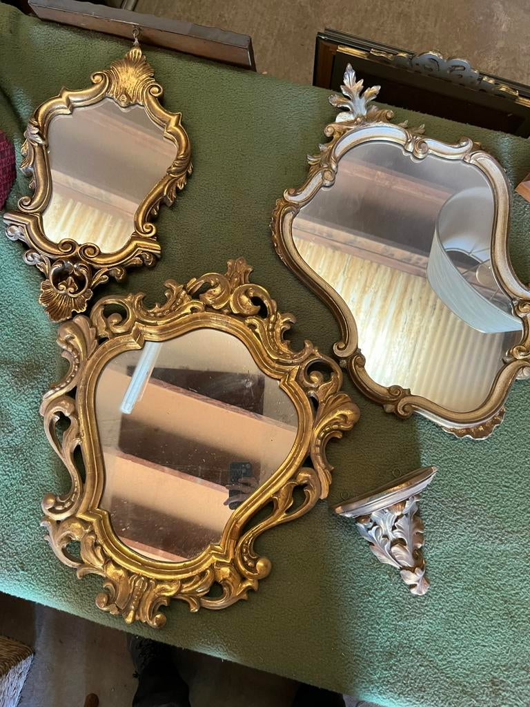 Mooie set angieke spiegels, Antiek en Kunst, Ophalen