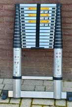 Échelle télescopique en aluminium 3,80 m, Bricolage & Construction, Échelles & Escaliers, Neuf, 2 à 4 mètres, Pliable ou rétractable/escamotable