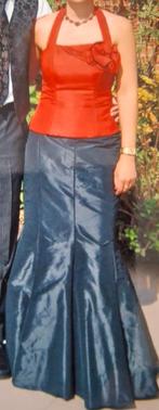 Suitekledij Oni Onik bustier + rok + stola maat 38/40, Kleding | Dames, Gelegenheidskleding, Cocktailjurk, Zo goed als nieuw, Rood