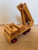 Camion grue en bois FAGUS – Jouet haut de gamme, Enlèvement ou Envoi, Comme neuf