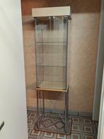 Belle vitrine en verre sur pied chromé., Maison & Meubles, Enlèvement
