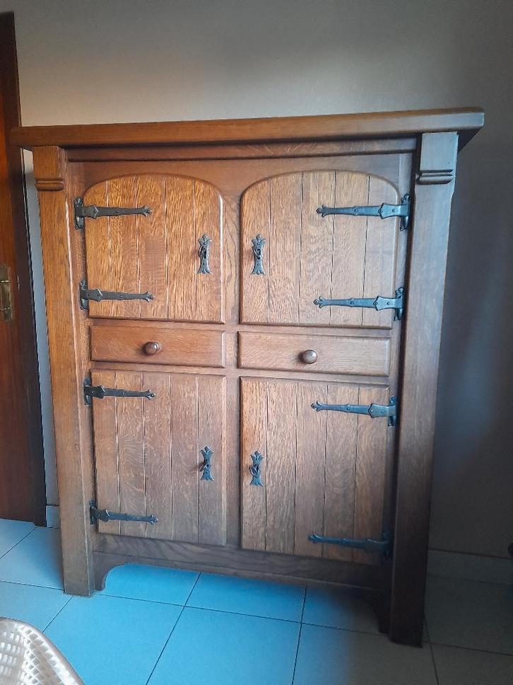 eiken eetkamer, Huis en Inrichting, Complete eetkamers, Gebruikt, Ophalen