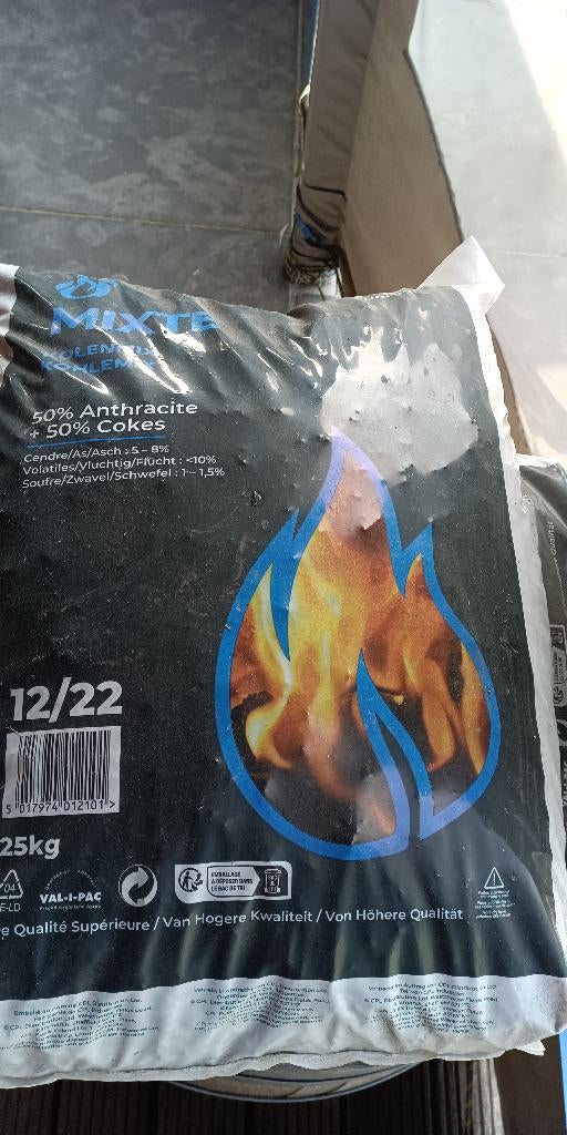 Steenkolen antraciet 12/22, Ophalen, Nieuw
