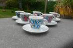 Illy expresso kopjes Sandro Chia 1997, Collections, Porcelaine, Cristal & Couverts, Enlèvement ou Envoi, Comme neuf, Porcelaine