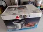 SEB snelkookpan met stoommandje 6 liter inox, Enlèvement, Comme neuf