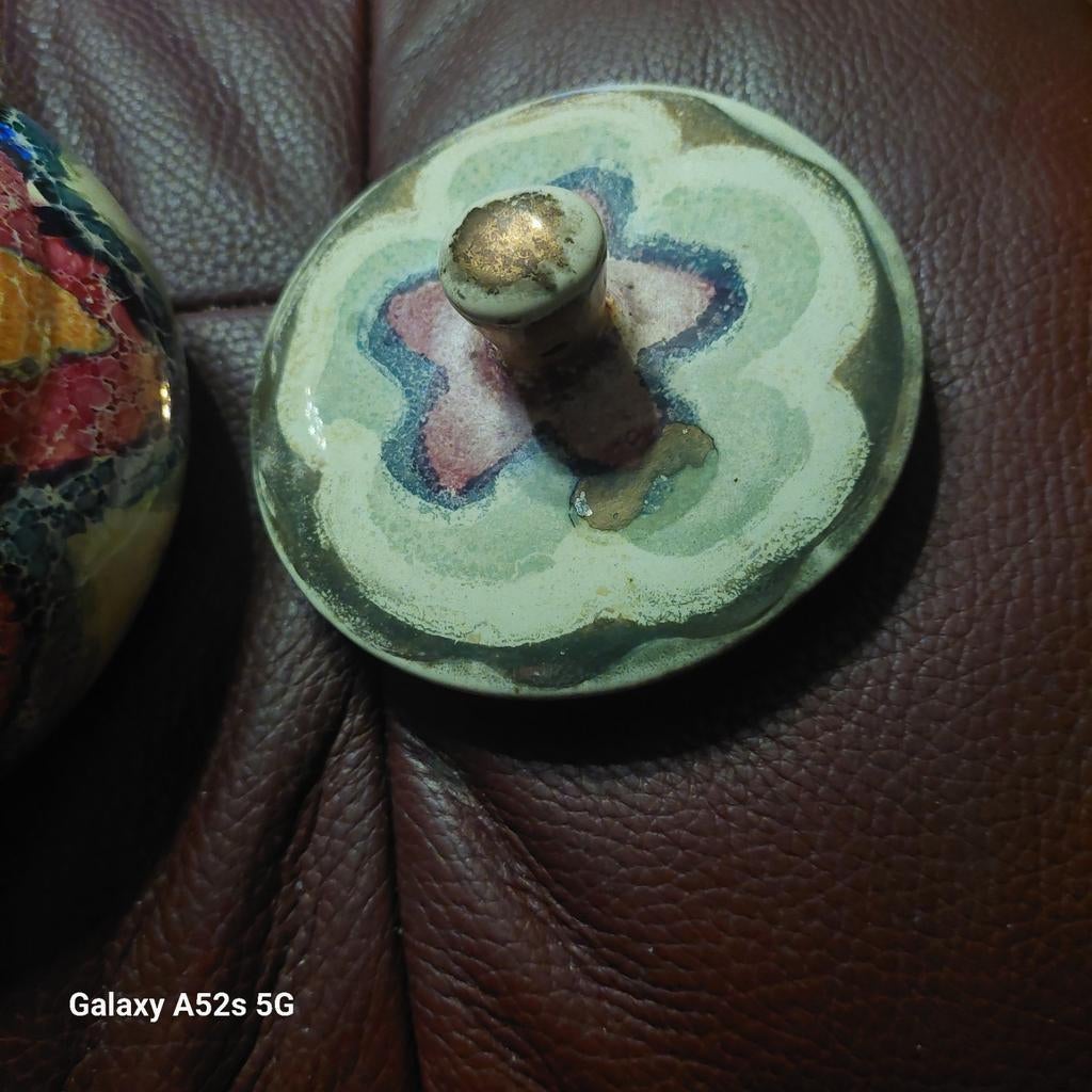 Vintage engelse bewaarpot getekend Foreign 25, Antiquités & Art, Enlèvement