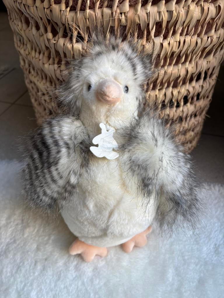 Witte knuffel kip Histoire d’Ours, Ophalen, Nieuw, Wit