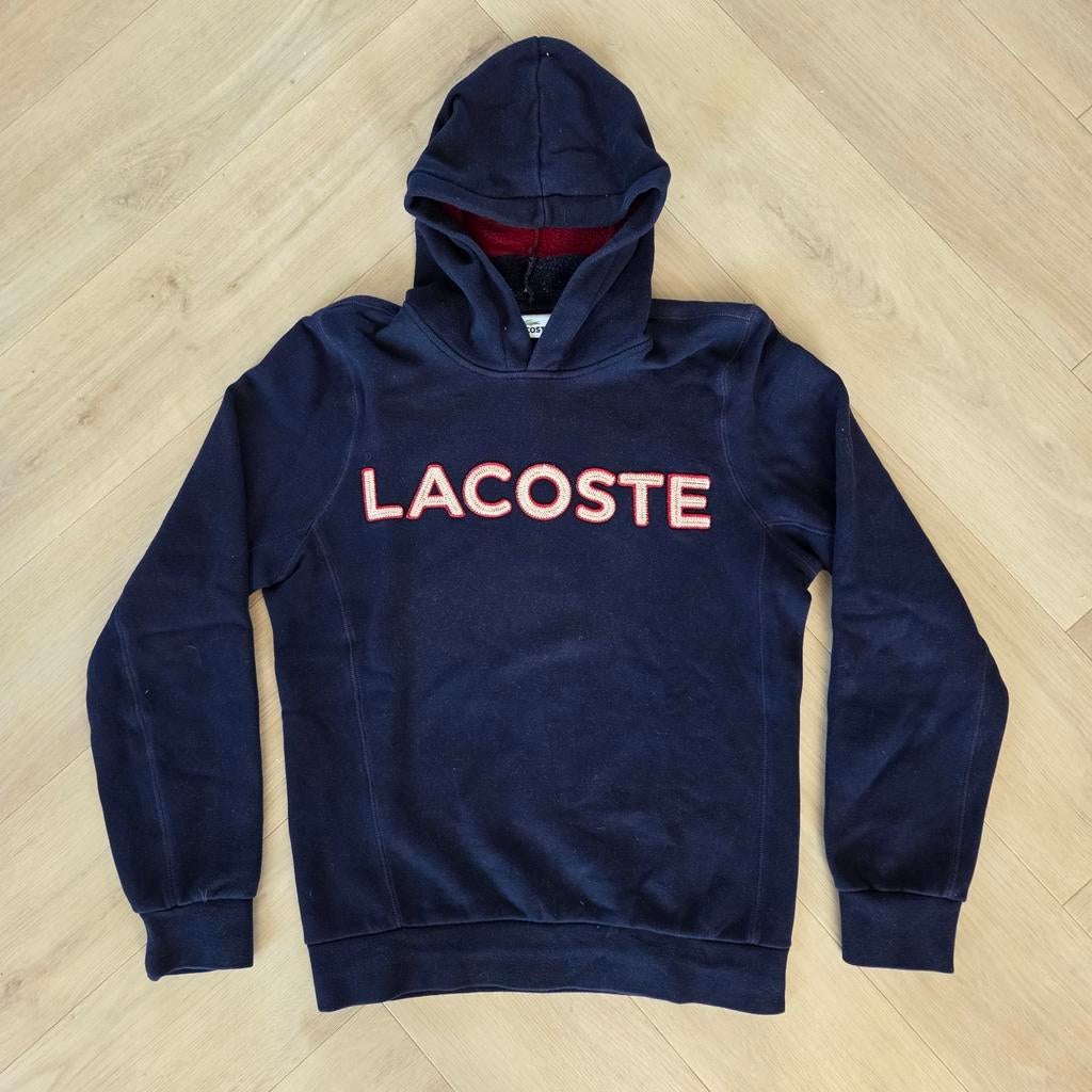 Sweat à capuche Lacoste intemporel taille XS bleu foncé, Envoi
