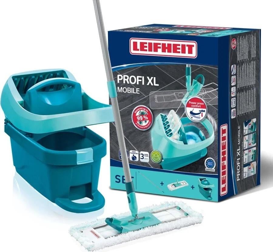 Leifheit Profi XL Mobile vloerwisserset (nieuw, ongeopend), Ophalen of Verzenden, Mop of Dweil