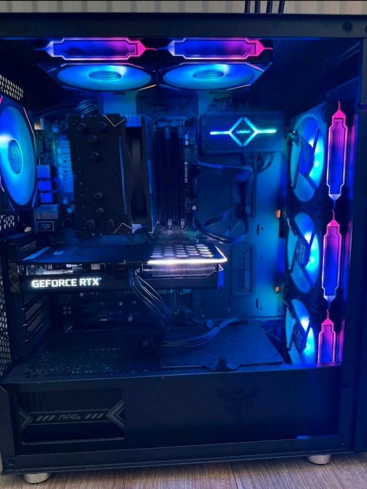 PC-GAMER RTX 3060ti Ghost, RYZEN 5 5600X, RYZEN 5 5600X, RGB, Computers en Software, Desktop Pc's