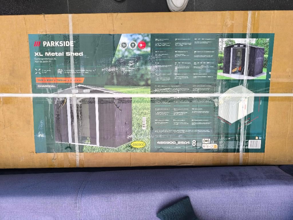 abri de jardin XL Parkside, Jardin & Terrasse, Neuf, Moins de 200 cm, Enlèvement, Abri de jardin