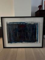 Paars abstract schilderij, Ophalen