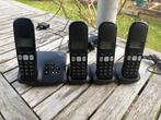 GIGASET A250 DECT-telefoon: 4 handsets plus antwoordapparaat, Telecommunicatie, Ophalen of Verzenden, Gebruikt, 4 handsets of meer
