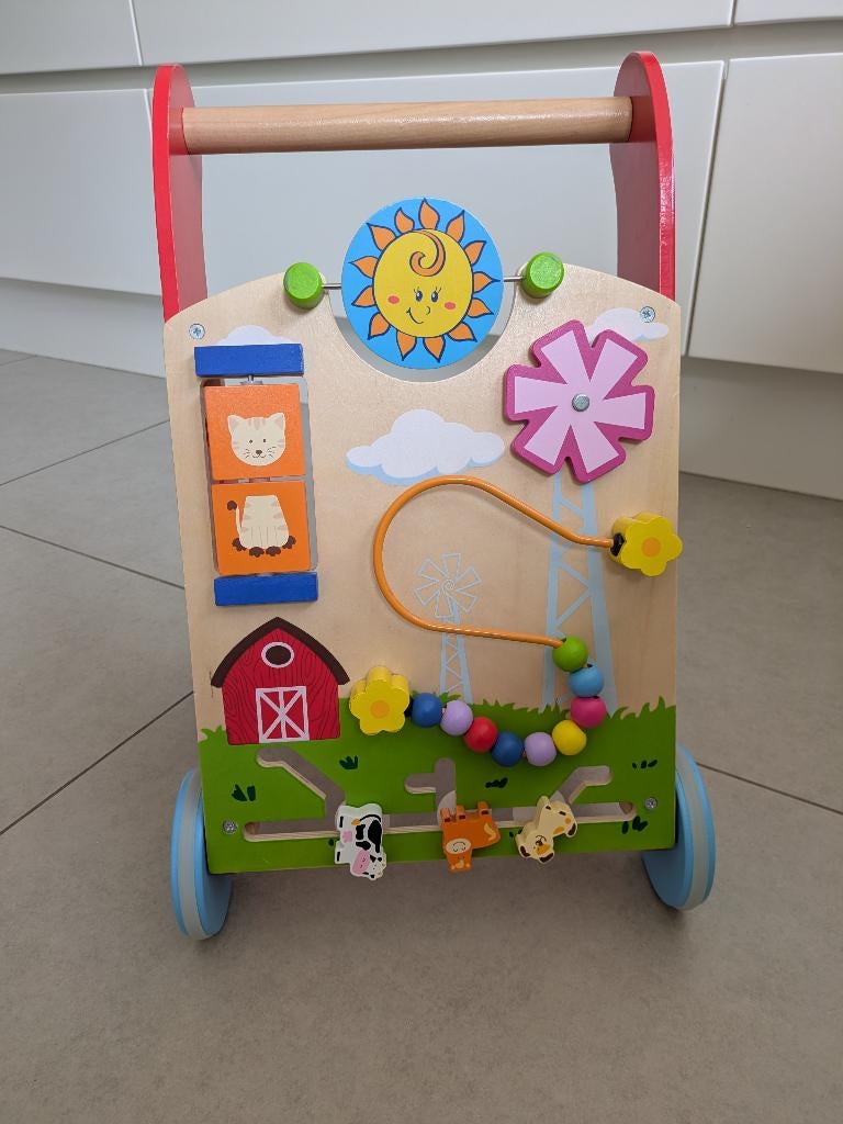 Houten looprekje kind Viga, Enfants & Bébés, Jouets | Jouets en bois, Utilisé, Jouet à Pousser ou Tirer, Enlèvement