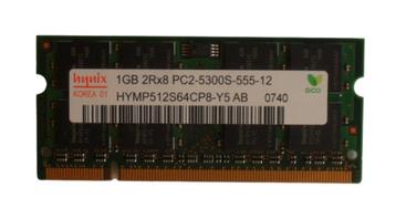 Hynix Universal 1GB 2Rx8 PC2-5300S-555-12 HYMP512S64CP8-Y5 A, Enlèvement ou Envoi, Neuf, DDR2, 1 GB ou moins