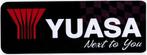 Yuasa sticker logo - 240x85mm - groot formaat