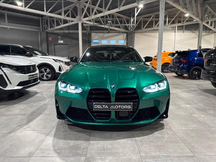 BMW M3 Competition, Auto's, BMW, Bedrijf, Te koop, 3 Reeks, 360° camera, Benzine, Euro 6, 5 deurs, Automaat, Groen, Zwart, Leder