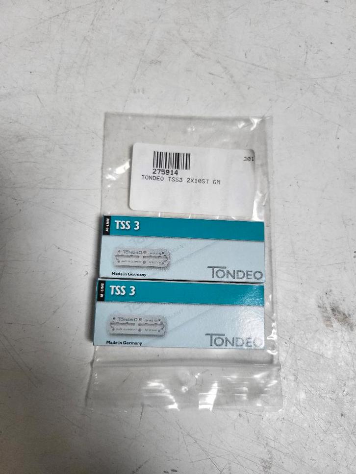 Tondeo TSS-3 Mesjes 10 pakjes (Nieuw), Bijoux, Sacs & Beauté, Beauté | Soins du corps, Neuf, Autres types, Enlèvement ou Envoi