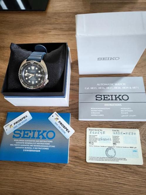 "Seiko "save The Ocean" Prospex Turtle SRPF77K1", Bijoux, Sacs & Beauté, Montres | Hommes, Utilisé, Montre-bracelet, Seiko, Enlèvement ou Envoi