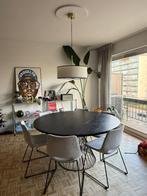 Eettafel en 6 stoelen, Maison & Meubles, Tables | Tables à manger, Neuf, 100 à 150 cm, Cinq personnes ou plus, Rond