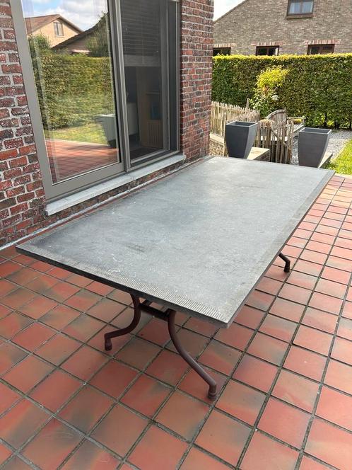 Tuintafel natuursteen - 6 personen, Tuin en Terras, Tuintafels, Nieuw, Rechthoekig, Overige materialen, Ophalen