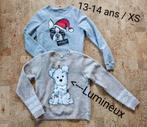 Set van 2 kersttruien XS/13-14 jaar, Ophalen of Verzenden, Gebruikt