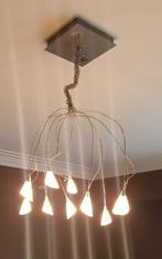 Hanglamp met hallogeen - design, Huis en Inrichting, Lampen | Hanglampen, Zo goed als nieuw, Ophalen