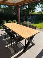 Eiken tuintafel 260x93xh76, Ophalen, Nieuw, Rechthoekig, Hout