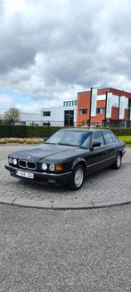 BMW 750iLA, V12, 300 ch, version longue, 1989, Autos, Oldtimers & Ancêtres, Cuir et Alcantara, Achat, Noir, 5 portes