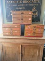 Oude fourniturenmeubels (85€/p of 240€ voor 3), Antiek en Kunst, Ophalen of Verzenden