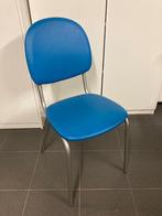 4 stoelen, Huis en Inrichting, Stoelen, Ophalen, Blauw, Zo goed als nieuw, Vier