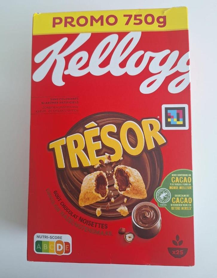 2x Kellog’s Tresor cornflakes puur 750 gram 3 euro per stuk, Divers, Produits alimentaires, Enlèvement ou Envoi