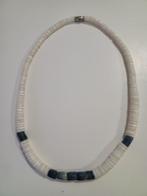 Beau collier en coquillage pierre dure Vintage 1970 France, Enlèvement ou Envoi