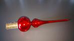 Flèche de Noël vintage rouge en verre, Ophalen, Gebruikt