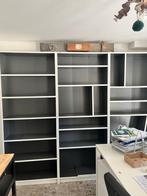 3 kasten (wit/donkergrijs), Huis en Inrichting, Kasten | Boekenkasten, Ophalen, Gebruikt
